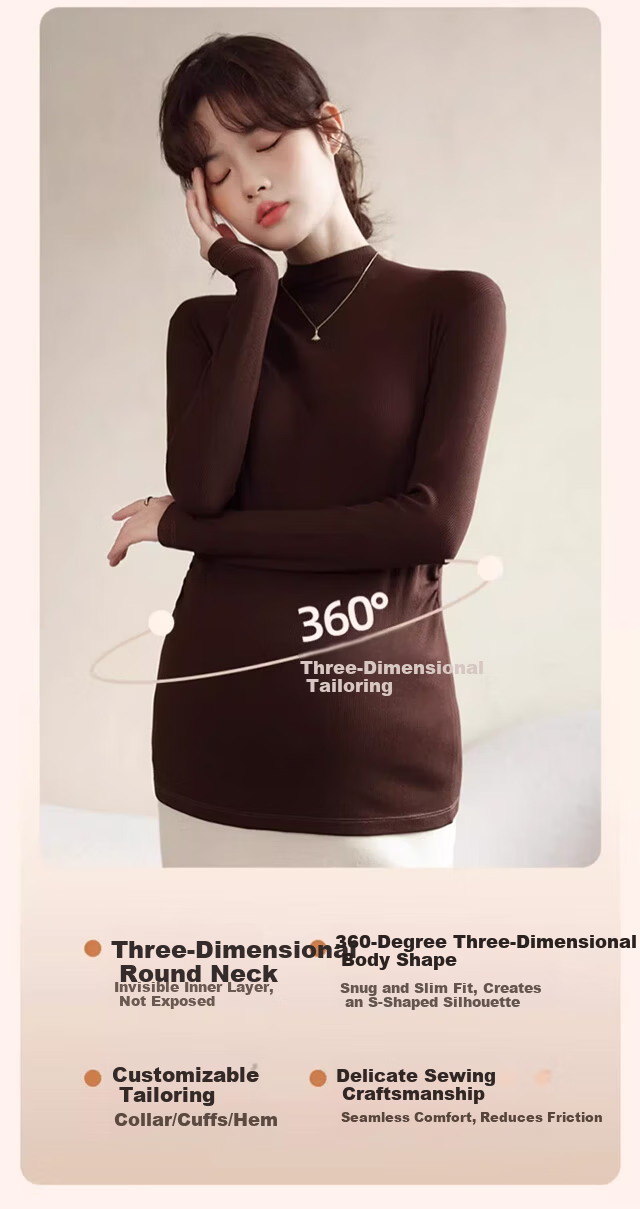 Xueqiman Maternity Base Shirt Women's Spring Half Turtleneck Antibacterial Casual Comfortable Long Sleeve Pregnancy Top 7