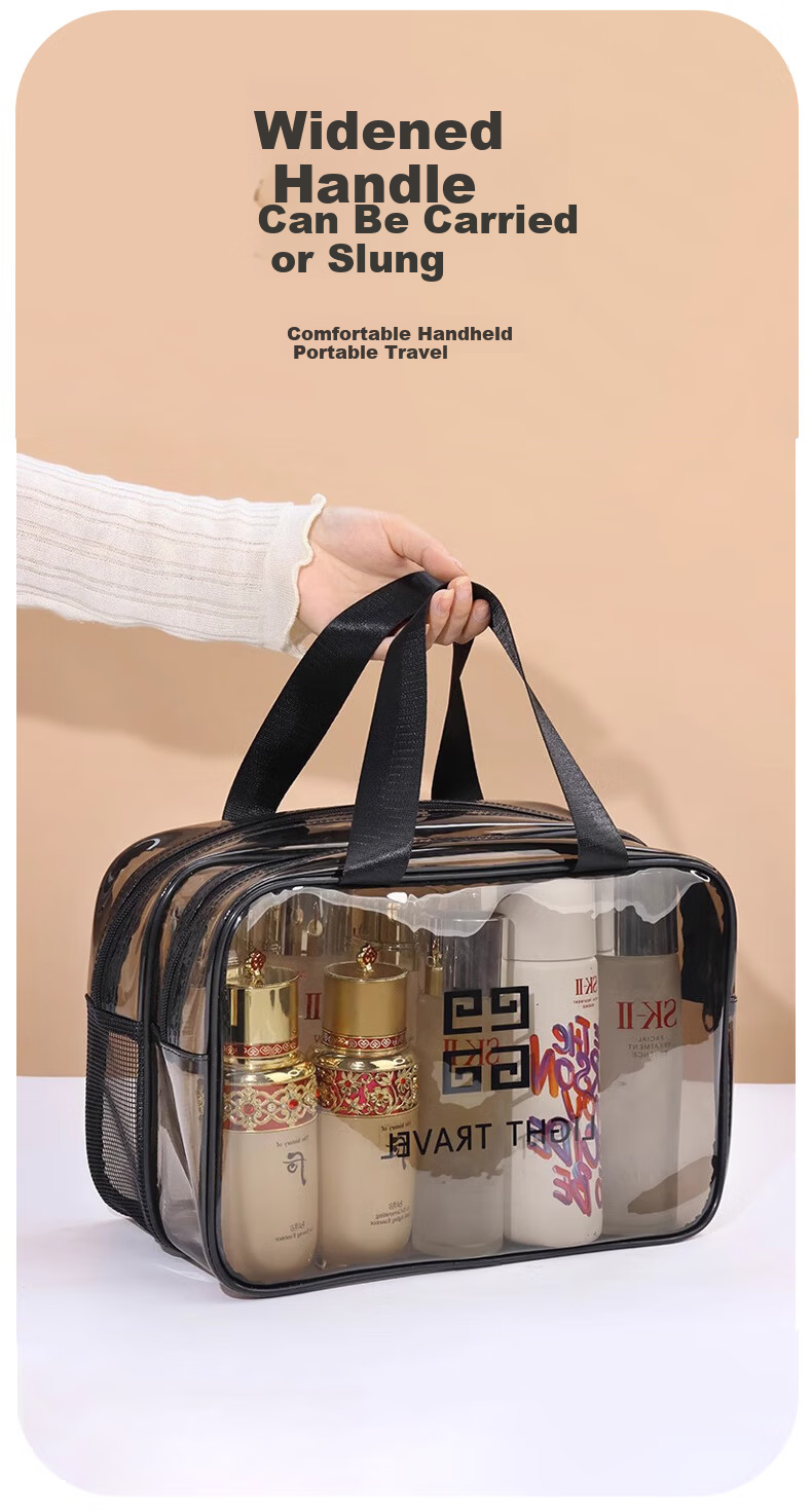 Jinghuisichuang Travel Bag, Dry And Wet Separation Makeup Toiletry Bag, Large Capacity Portable Gym Swimming Bag, Bathroom Cosmetics Storage Bag 7