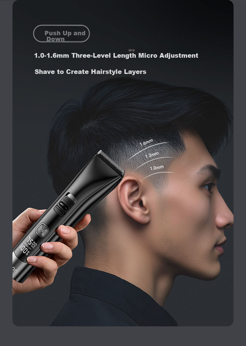 Qiman Professional Hair Clipper Electric Hair Trimmer Upgraded 2-Speed Power Men's Home Barber Haircut Tool 13