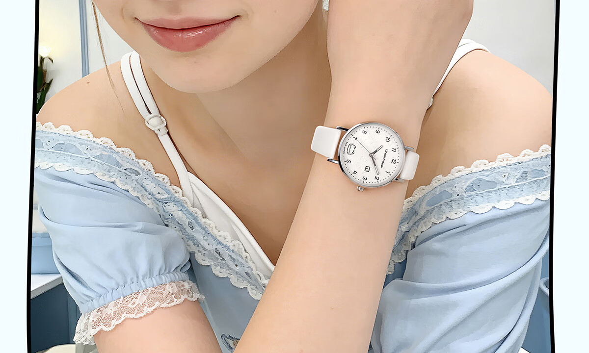 ZGO Hello Kitty Silent Quartz Watch for Girls, Middle and High School Students, Exam Special Time-Only Watch 21
