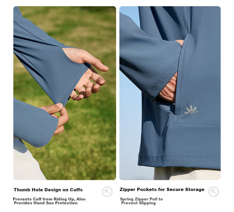361° Men's Sunscreen Jacket Spring Summer UPF200+ UV Protection Sports Cooling Quick-Dry Heat-Blocking Coat 652624602-4 13
