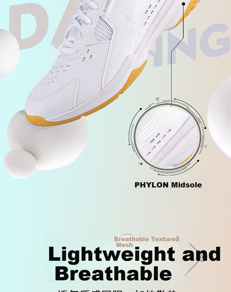 LI-NING Badminton Shoes All-Rounder V Shock Absorption Non-Marking Wear-Resistant Anti-Twist Non-Slip Professional Training Sports Shoes for Men 3