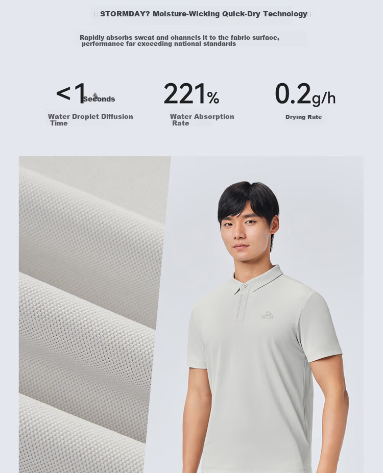 Pelliot Women's Outdoor Quick-Dry Polo Shirt Summer Breathable Short Sleeve Sports T-Shirt Quick-Dry Half Sleeve 125215020 White XXL 3