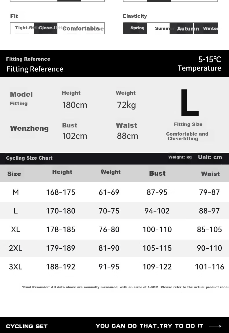 LI-NING Men's Cycling Base Layer Long Sleeve Autumn Thin Fleece Tight Road Bike Jersey 3