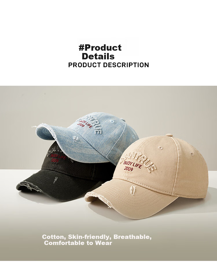 Zhenxiang Women's Baseball Cap Spring Autumn Fashion Embroidered Vintage Four-Season High-End Duckbill Hat Face-Slimming Y1029 4