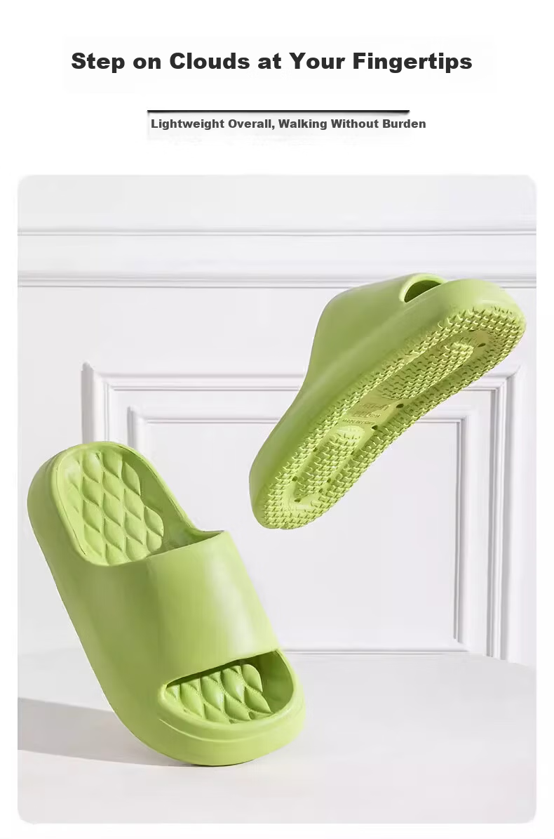 Qiumuxi Men's Thick-Soled EVA Slippers Outdoor Non-Slip Home Casual High-Value Women's Sandals Couples Soft-Feel Slippers 4