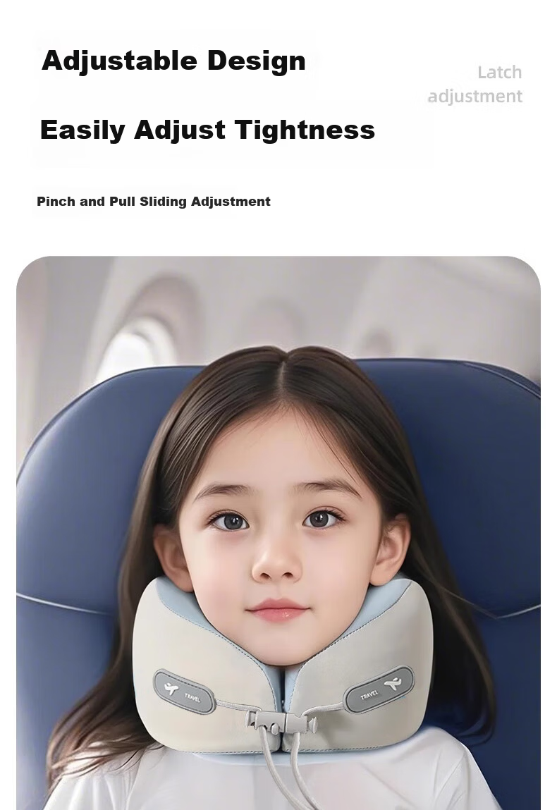 Ousen Kids U-Shaped Travel Neck Pillow Memory Foam Baby Car High-Speed Train Airplane Sleep Neck Support Cushion 9