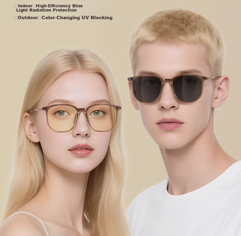 Morak Honeycomb Protective Auto Photochromic Blue Light UV Radiation Shielding Post-Femtosecond Surgery Sunglasses for Men and Women 10