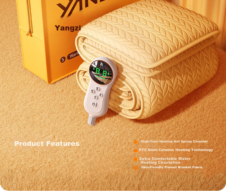 Yangzi High-Temperature Power-Off Safety Single-Person Water Heating Blanket Water Circulation Electric Heating Blanket 0.7*1.5m 3