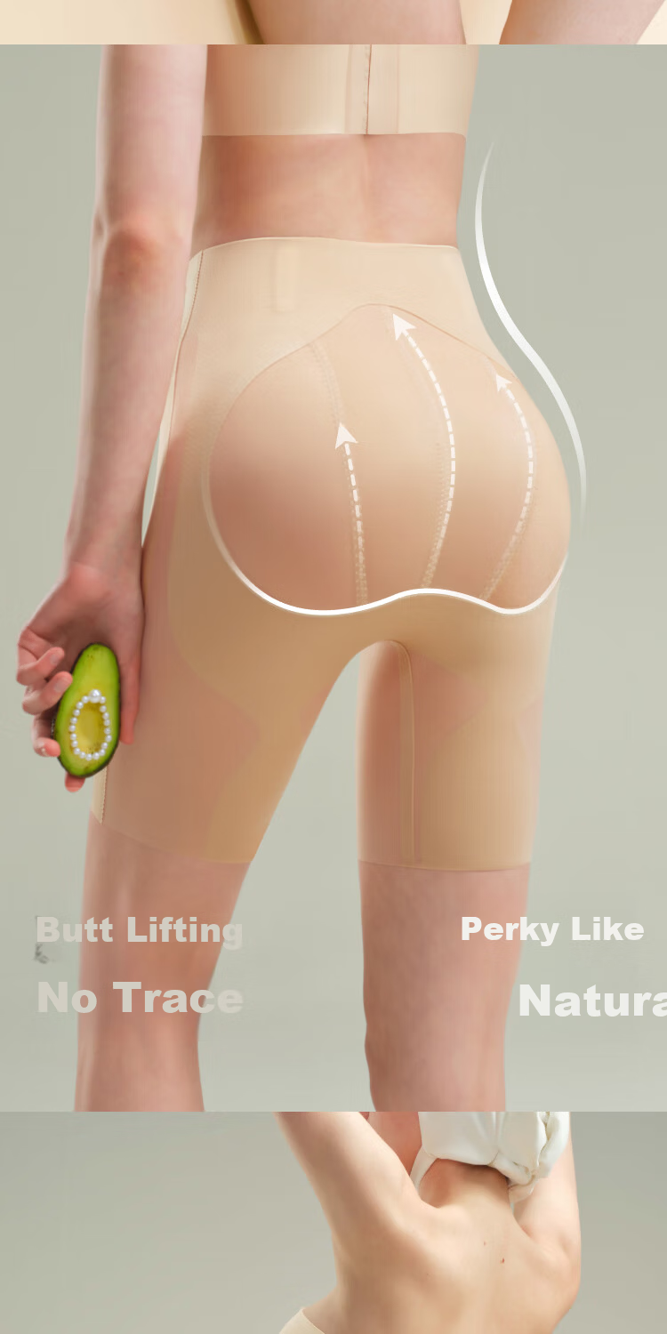 Suki Ryohin Mermaid Hip Enhancing Mid-Waist Butt Lifting Seamless Breathable Tummy Control Hip Shaping Pants Fake Hip Widening Shapewear No-Panty Needed 46