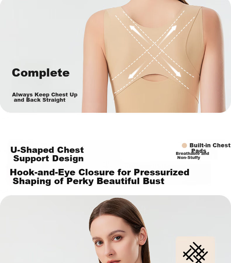 GRACEWELL Women's One-Piece Shapewear Body Shaper Tummy Control Butt Lifting Back Closure Wireless Seamless Slimming Bodysuit Nude M 7