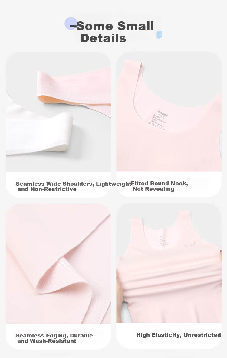 Jiusuiban Children's Vest for Girls, Size 120S, Jinmo Brand, for Ages 12-15 during Puberty, with Chest Pads, Bra, Student Anti-Nipple Show Underwear 11