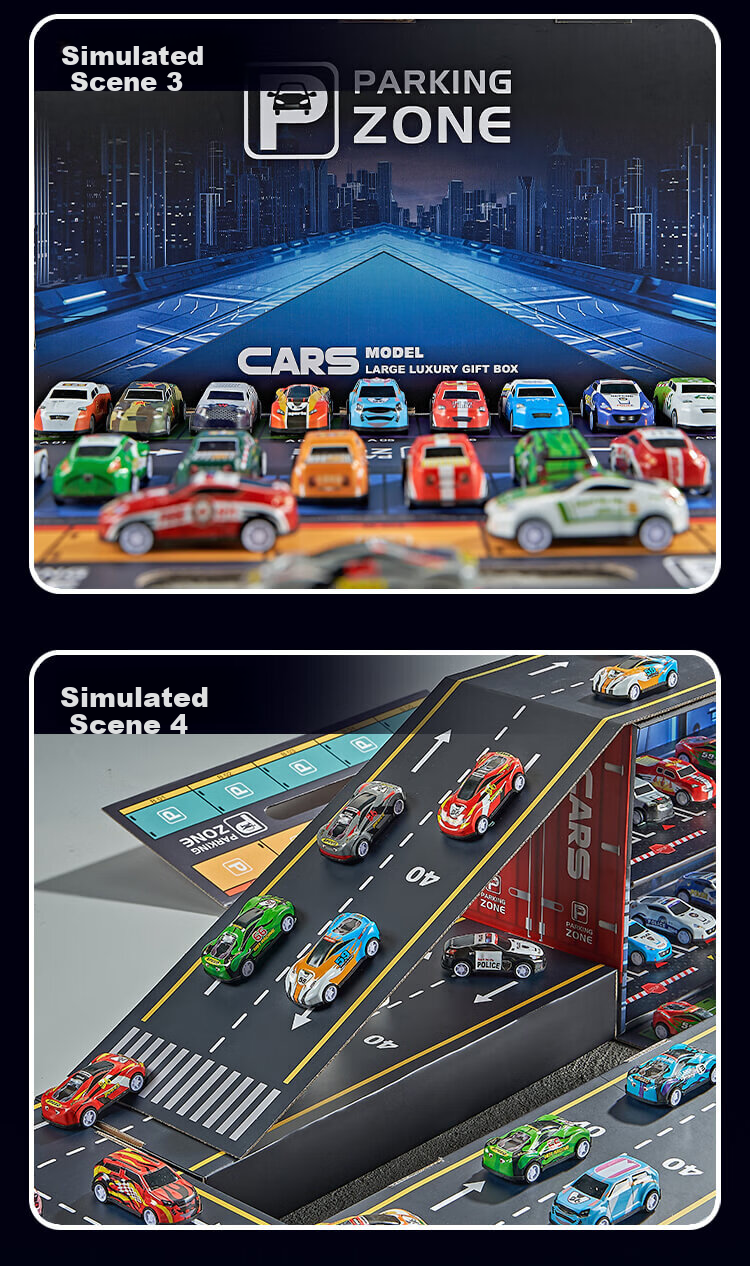 BAOLE STAR TOYS Alloy Car Boys Children's Toy 3-6 Years Old Small Car Model Gift Box Realistic Pull-Back Racing Car Blue Children's Day Gift 14