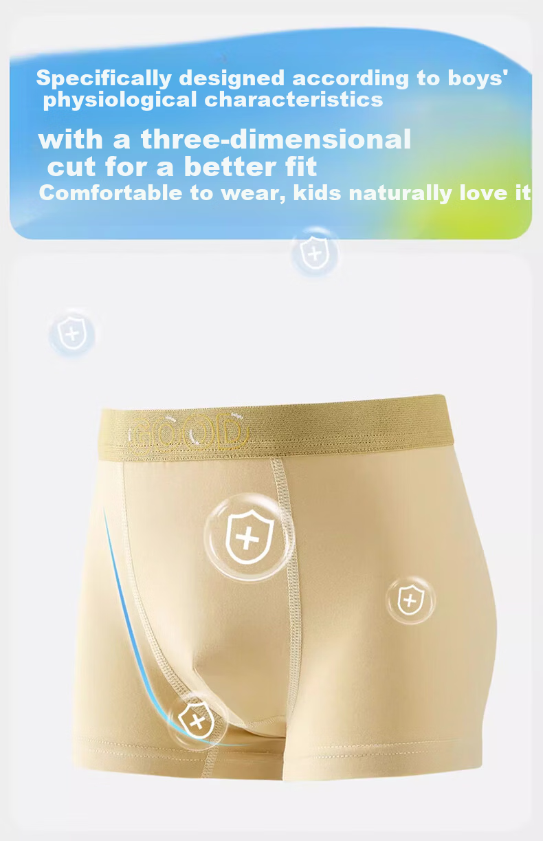 Mianqixiong Boys' Cotton Underwear A-Class Youth Development Junior High School Boxer Briefs for Older Children - XL 8