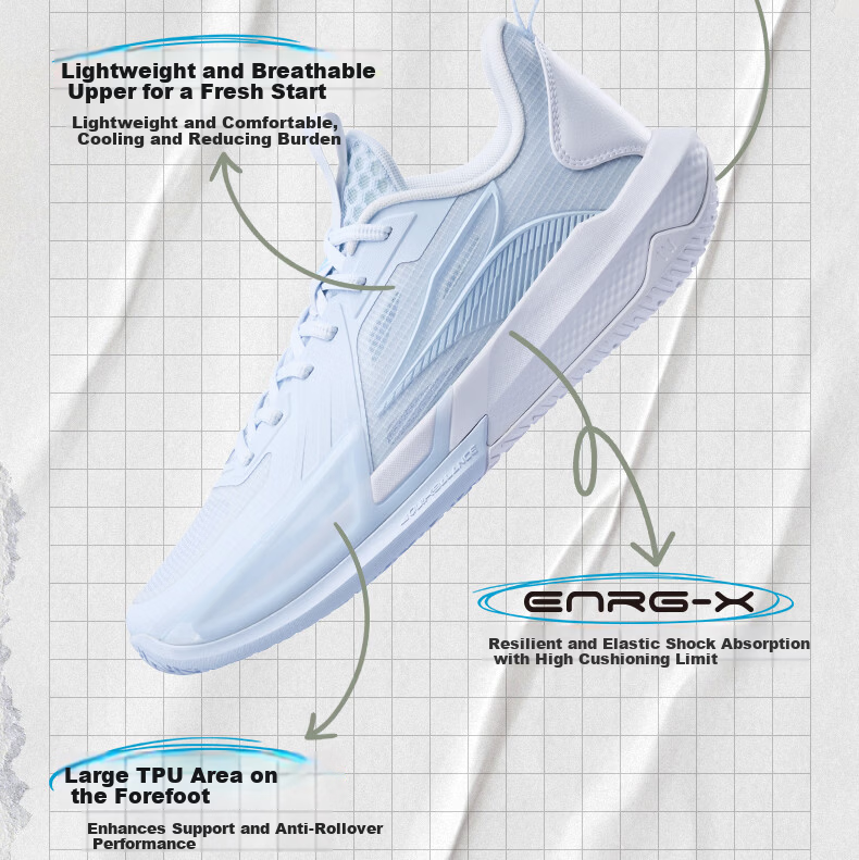 361° BIG3 QUICK 4.5 Men's Basketball Shoes Summer New Breathable Cushioning Durable Shoes Men 672621102-5 5