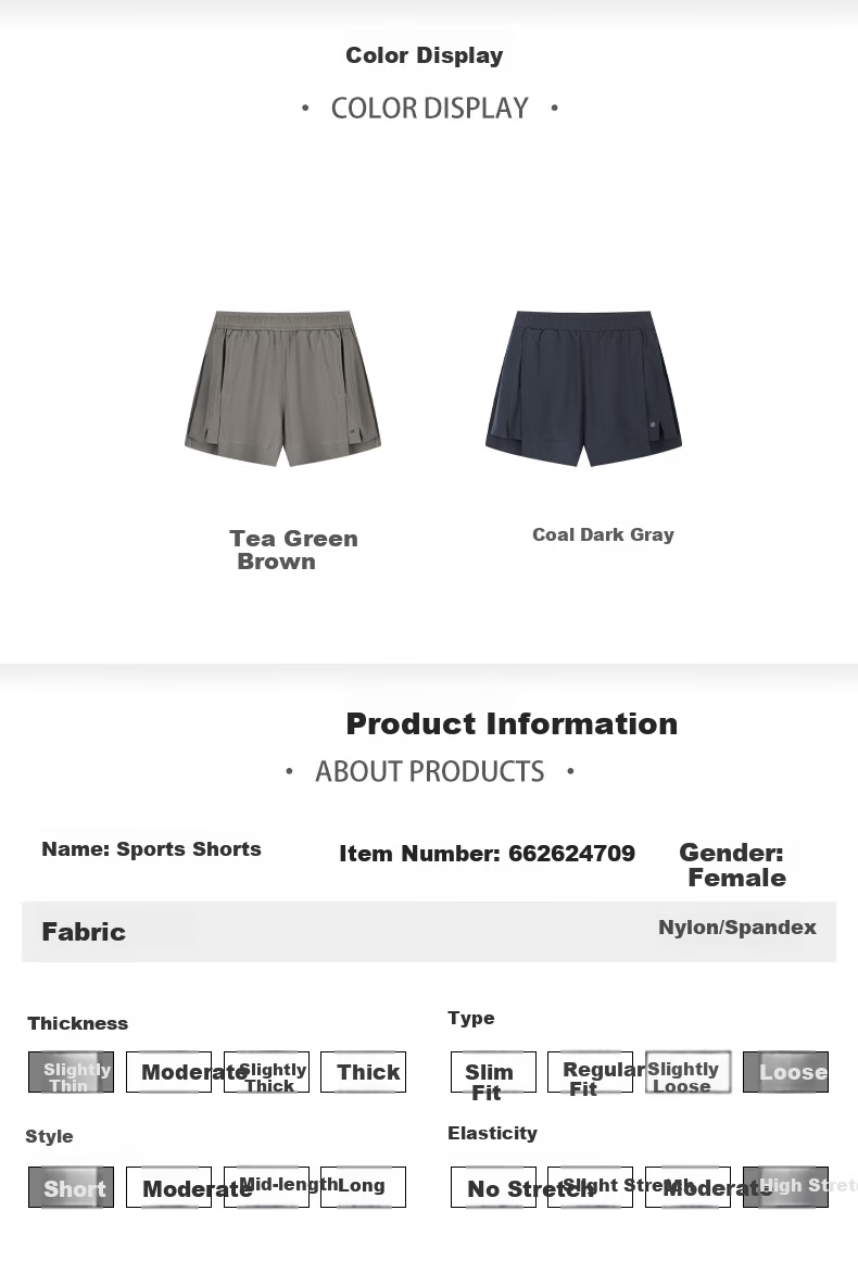 361° Women's Sports Shorts Spring Summer New Sun Protection Running Fitness Ice Cool Casual Loose Pants 662624709-1 9