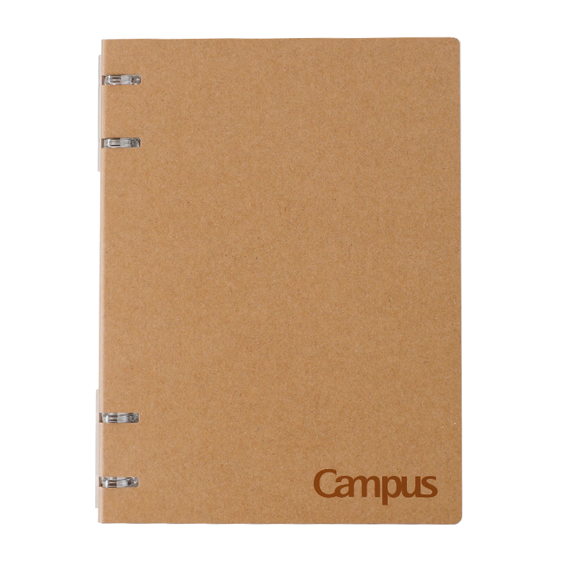 KOKUYO A5/40 Pages/8mm Ruled Campus Kraft Paper 4-Hole Loose-Leaf Notebook Student Refillable Journal 1 Pack WCN-CBN342K