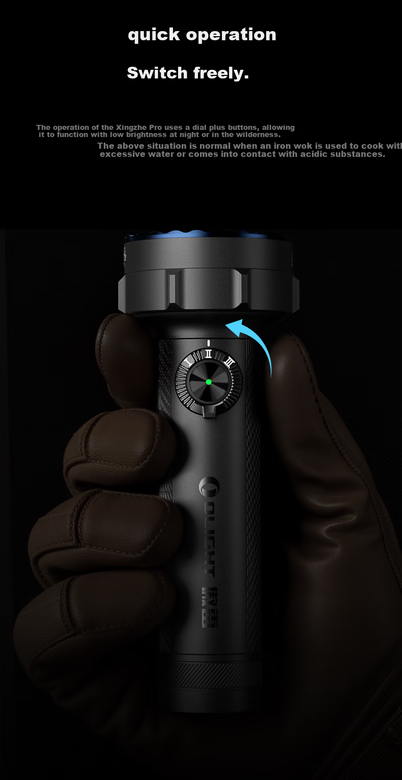 OLIGHT Warrior Pro High-Power Flashlight All-Purpose Outdoor Lighting Emergency Camping Lantern Ultra-Long Battery Life Flashlight 9