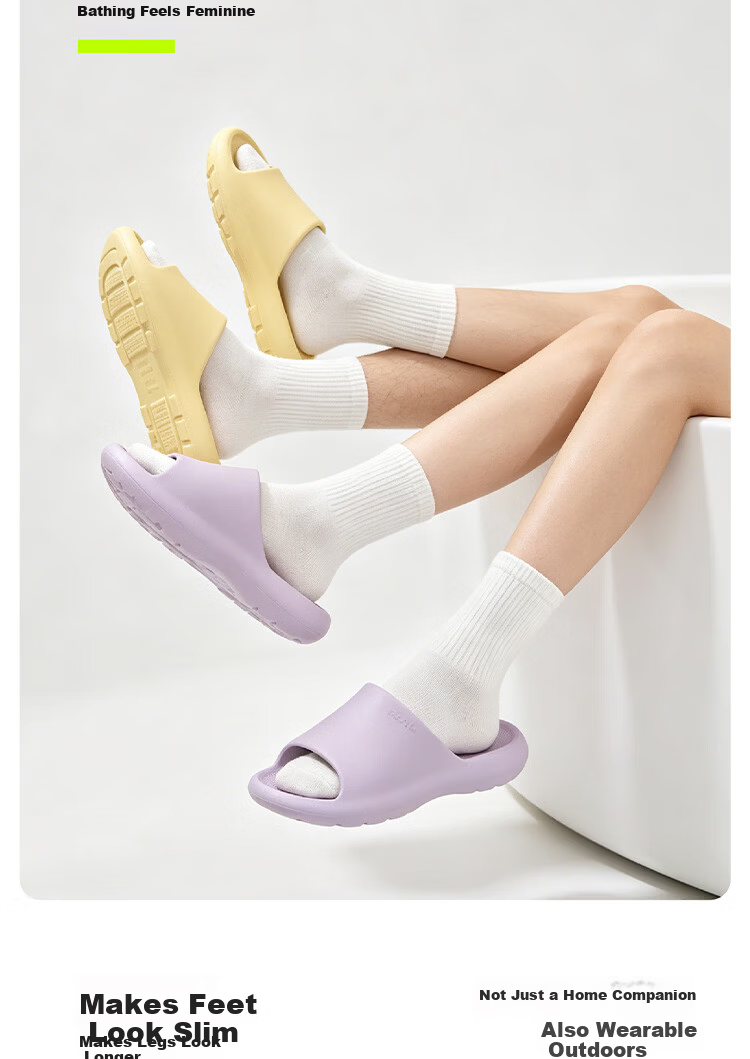 AILAIJIA Arch Support Non-Slip Silent Home Slippers Aurasoft Soft Technology Flagship Light Apricot Size 36-37 8