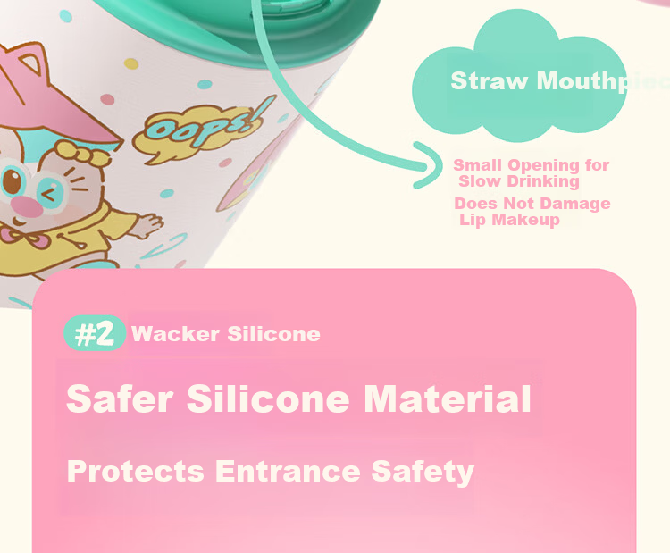 UOOHA Tonba Insulated Tumbler 316 Stainless Steel Cute High-Value Ladies Gift Large Capacity Straw Ice Tumbler Portable Carry Water Bottle 6
