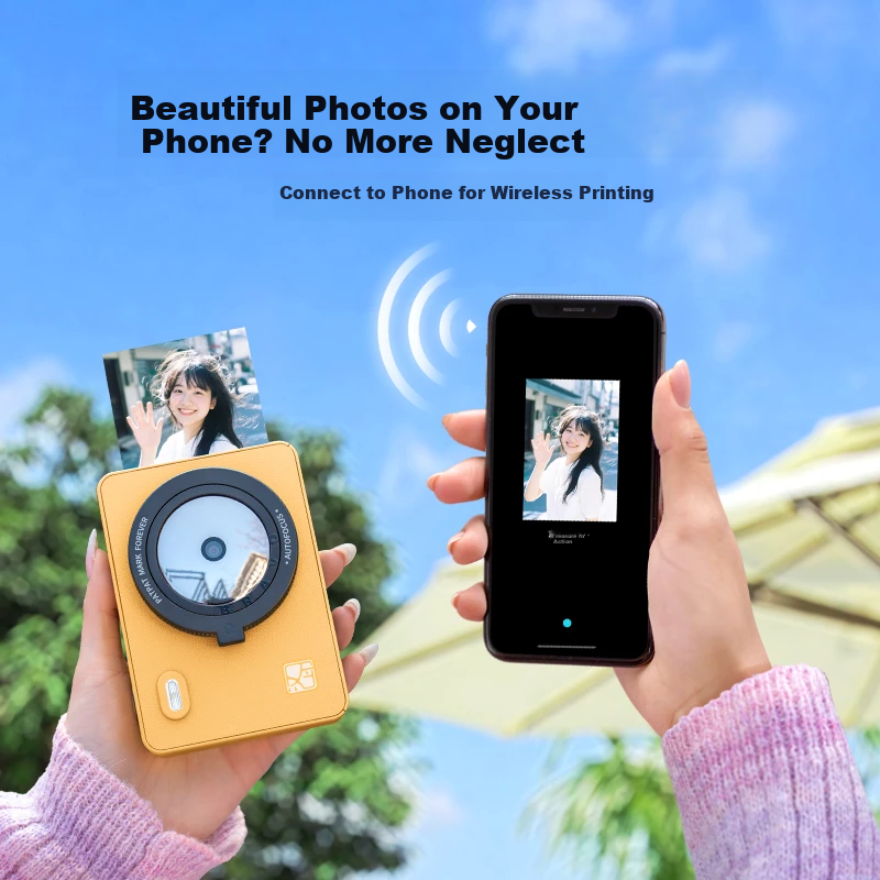 HPRT Z5S Instant Camera All-in-One Photo Printer Mini Portable Photo Printer Gift for Besties and Girlfriends (Green)