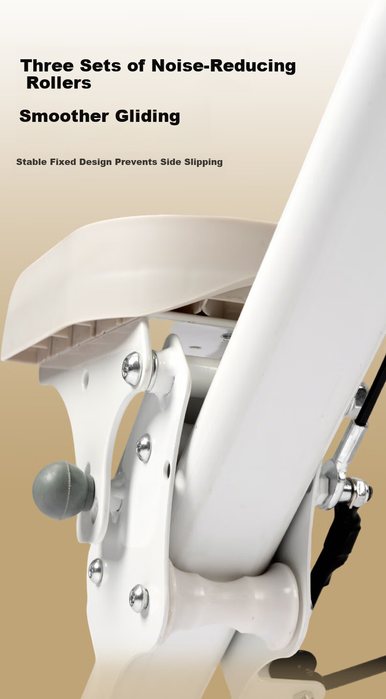 KOGER Fitness Stair Climber Multifunctional Dual Resistance Foldable Stepper Home Climbing Stair Machine Exercise Equipment White 9