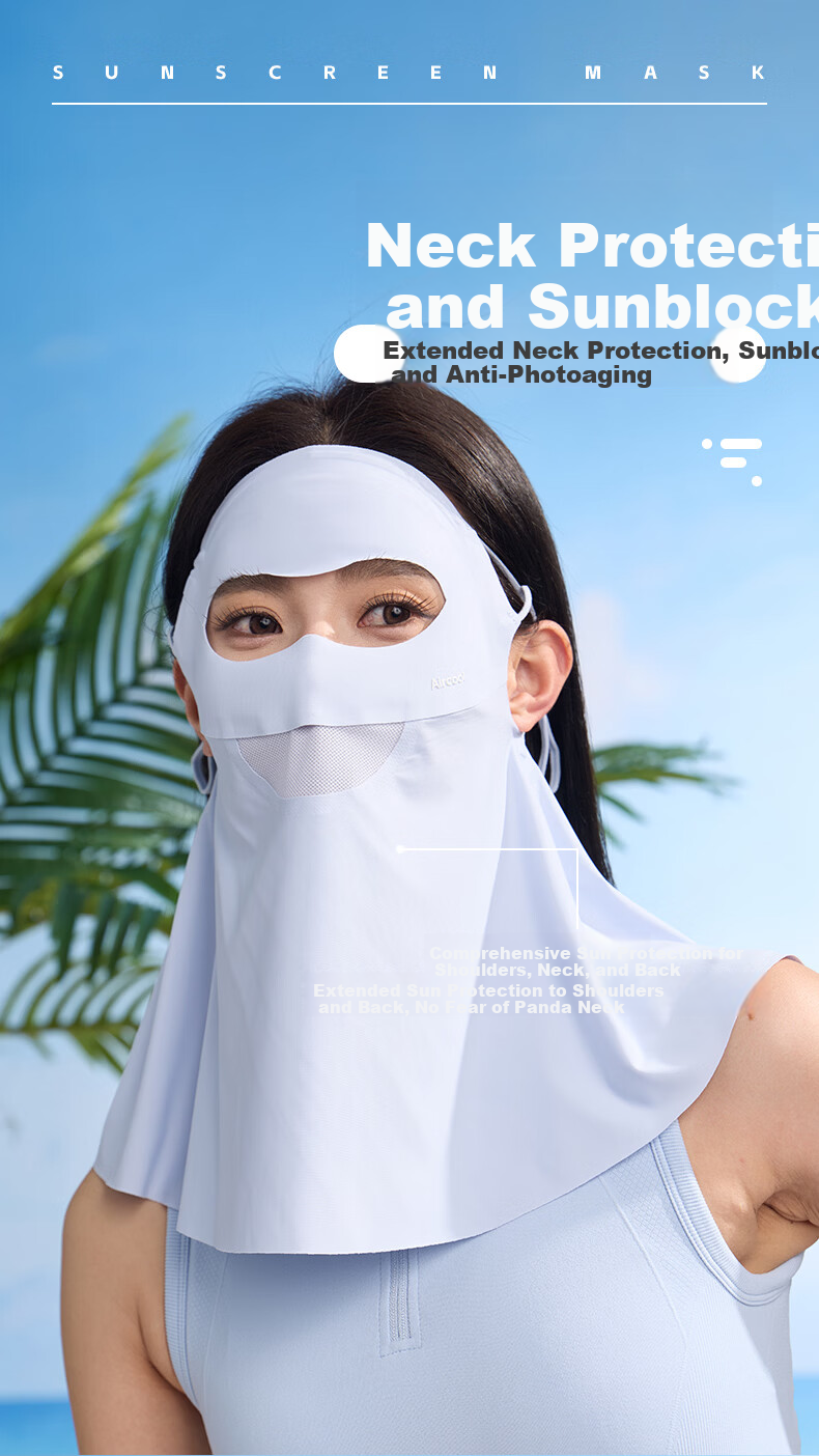 40,000 KM Sunscreen Mask for Women UV Protection Cloud Oxygen Mesh Patch Breathable Anti-Drop Ear Hook Design Lotus Pink 3
