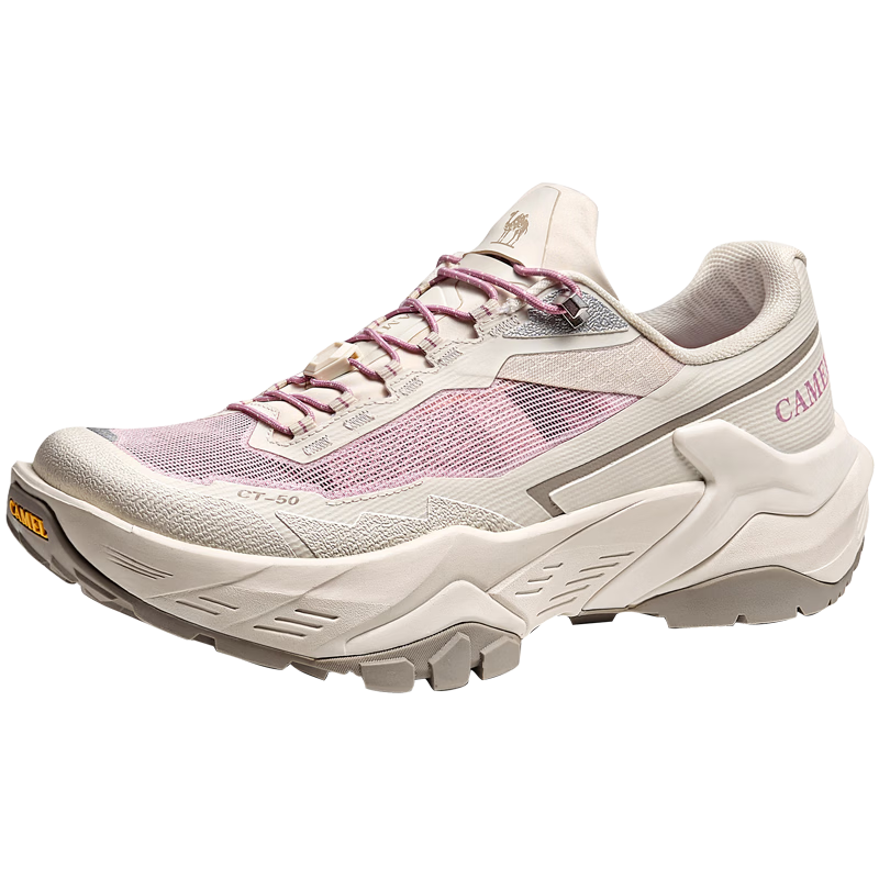 CAMEL Poshanshan CT-50 Breathable No-Tie Hiking Outdoor Trail Running Shoes Women G26S852068T Pink Purple Size 38