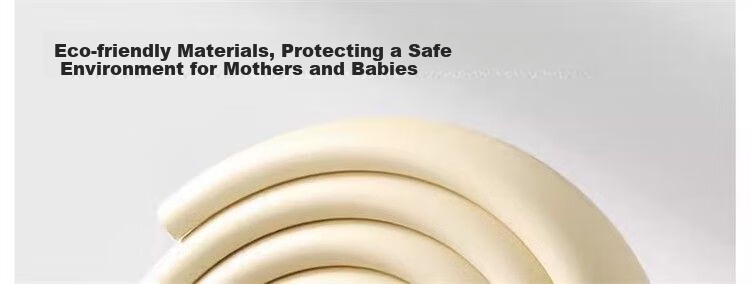 YOUBEISHI Baby Corner Guard Edge Protector L-Shaped Off-White 4.5m with 8 Corner Covers 9