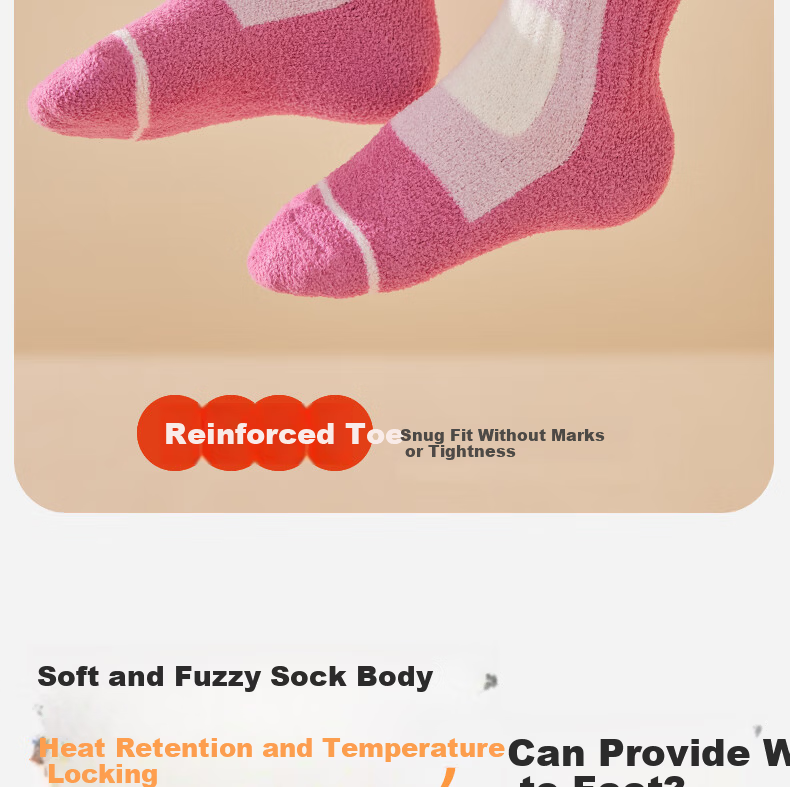 MiiOW Girls' Coral Fleece Warm Thickened Mid-Calf Socks Autumn Winter Kids Plush Socks for Children Students Baby Girls 18