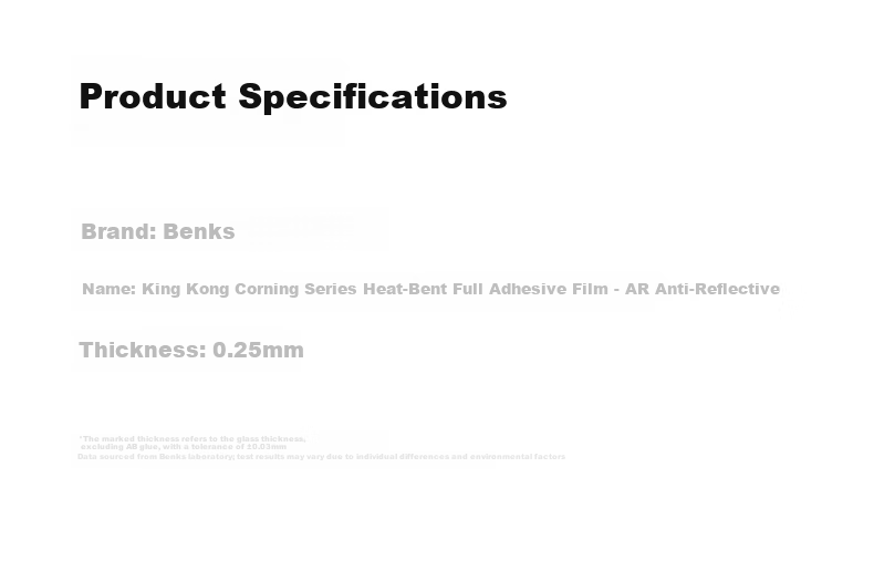 Benks King Kong Corning AR Anti-Glare Tempered Glass Screen Protector for Huawei Mate X7 Collector's Edition, High-Definition Curved Corning Anti-Reflective Eye Protection Film 7