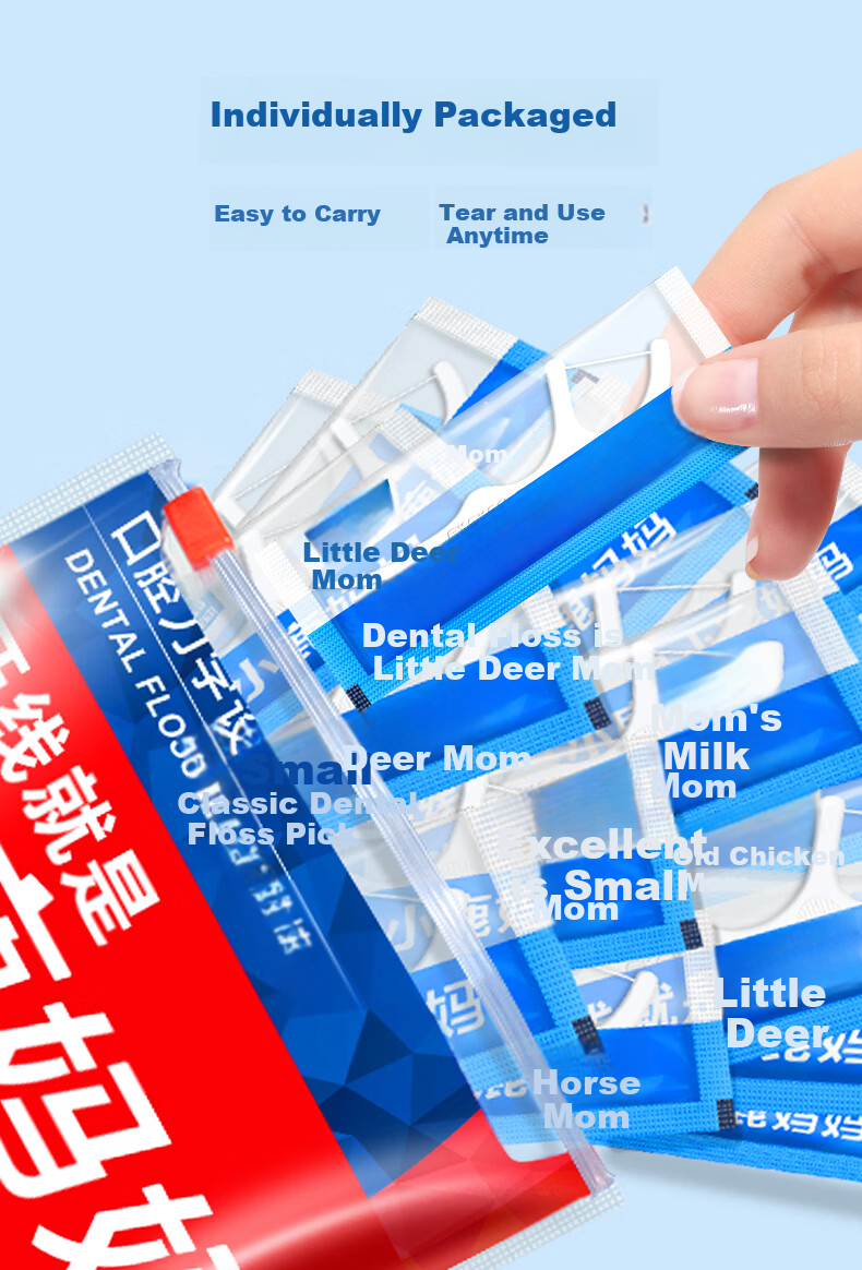 FAWNMUM Comfortable Clean Dental Floss Picks Single Pack Classic 360pcs with Portable Case 2