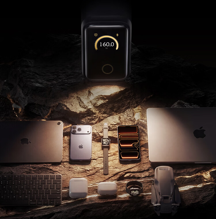 ANKER [Black Myth Wukong Collaboration] Anker Spirit Light Smart Display Charger Pro 160W Prime GaN Type-C Fast Charger Compatible with Apple iPhone 17 25