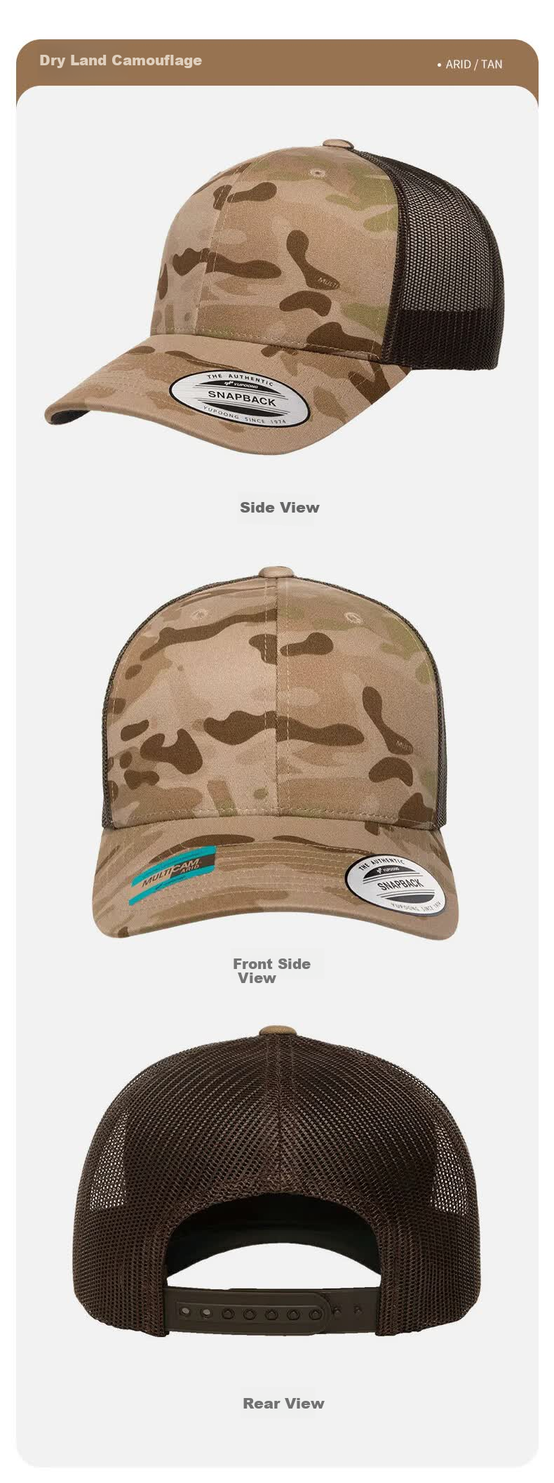 FLEXFIT Outdoor Camouflage Baseball Cap Military Sun Protection Visor MultiCam Trucker Hat Desert Camouflage 6