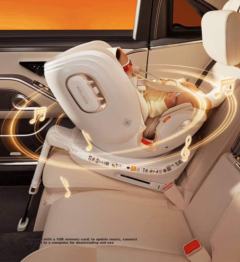 Welldon Smart LUX Child Safety Seat 0-7 Years i-Size Intelligent Ventilation AI Voice Rotation 42