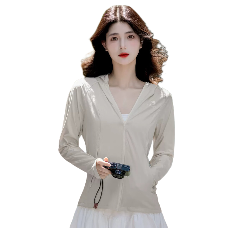 CAMEL Cold White Skin Outdoor Sunscreen Jacket 25 Spring Summer New Unisex Original Yarn Cooling UPF2000 Coat Sun Protection Clothing V104
