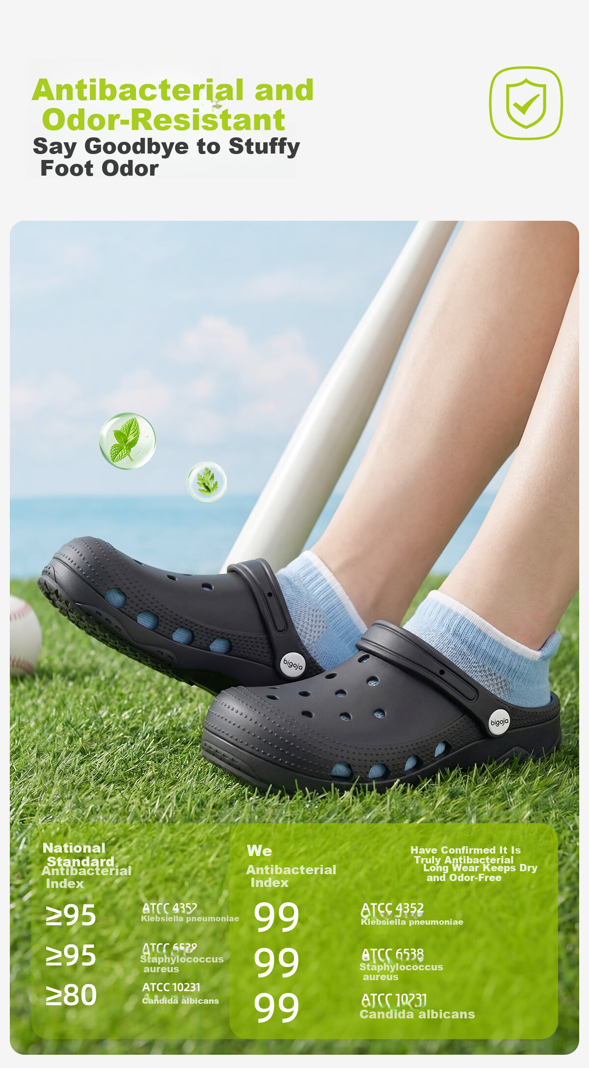 Big Size Men's EVA Breathable Anti-Odor Slip-On Clogs Non-Slip Thick Sole Outdoor Beach Water Shoes Arch Support Wide Fit 489 7