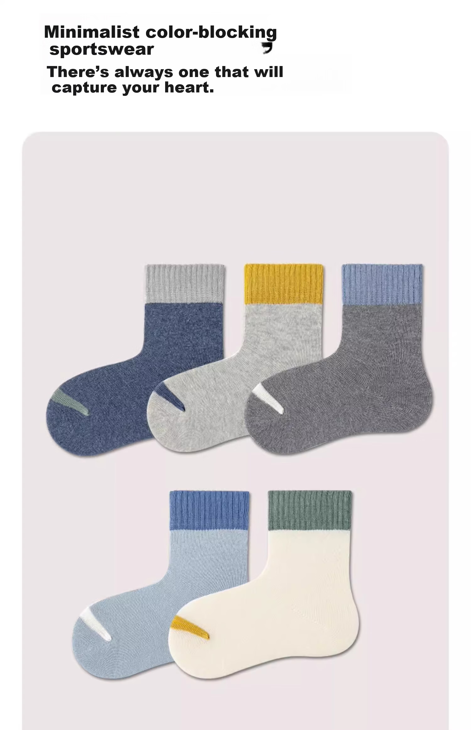 Yuzhaolin Boys' Socks 100% Cotton Seamless Spring Summer Youth Girls' Odor-Resistant Mid-Calf Student Children's Socks 4