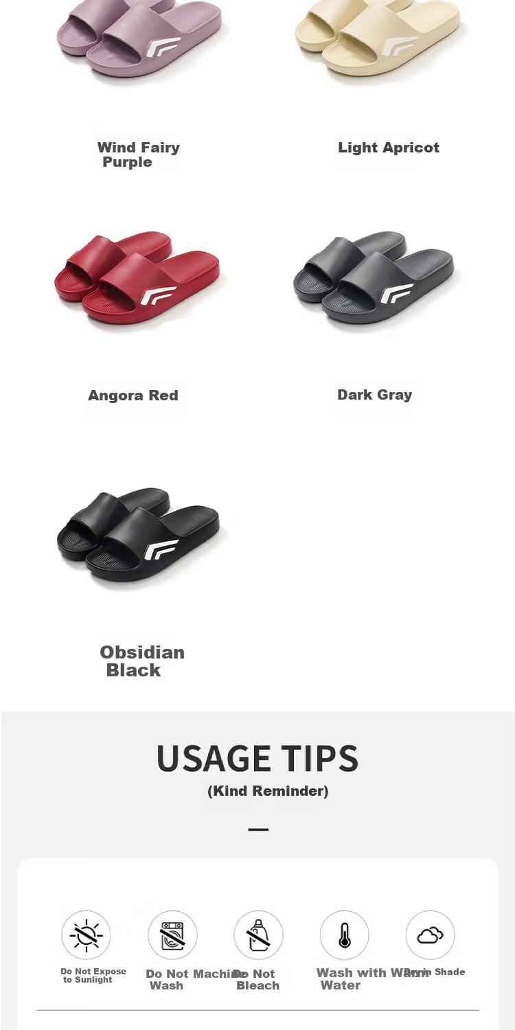 AILAIJIA Comfortable Lightweight Arch Support Home Slippers Bathroom Slippers Unisex Light Boat Dark Gray Size 40-41 9