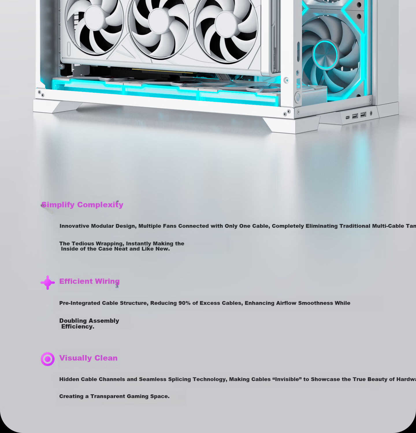 JEYI PC Case Building Block Fan ARGB Motherboard Sync PWM Temperature Control Noise Reduction Anti-Vibration Feet Infinite Lighting Effects Silent Cooling Computer Case Cooler 13