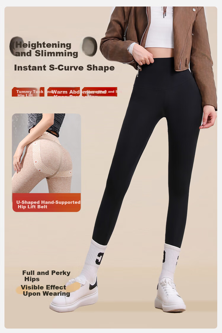 MiiOW Shark Women's Thickened Fleece Lined High Waist Thermal Leggings Autumn Winter XL 2025 New Fitness Yoga Pants 1
