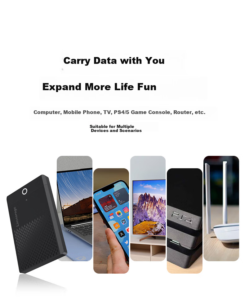 LINSTORAGE RGB Metal 2.5-Inch SATA External Hard Drive Enclosure for Laptops, Mechanical SSD And Solid State Drive, USB External Case 11