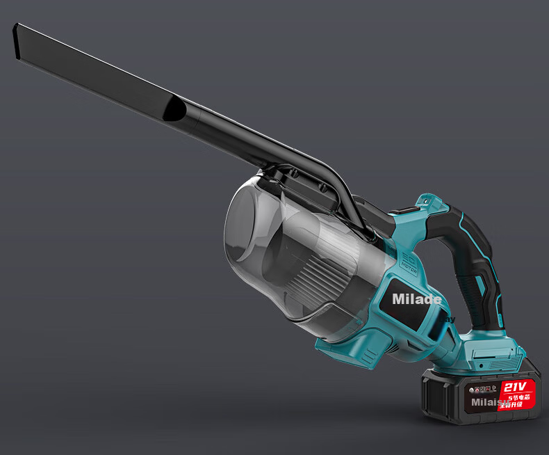Milade Wireless Vacuum Cleaner Lithium Battery Industrial Commercial Portable Outdoor Handheld Car High Power Strong Suction 12