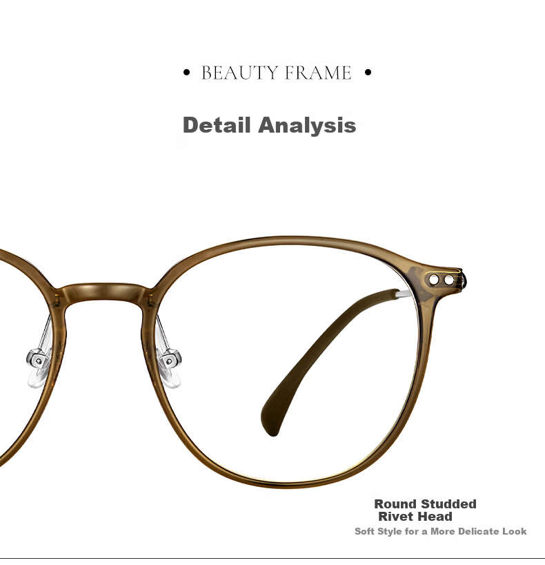 LOHO Photochromic Prescription Sunglasses Ultra-Light Brown UV Protection Optical Glasses 13