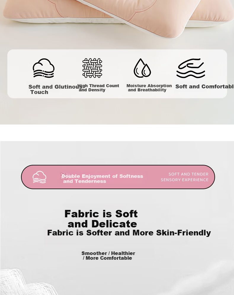 Ran Brand Children's Pillow Class A Washable Neck Protection Dormitory Student Pillow Core Cloud Pillow 6-16 Years 40*60cm 7