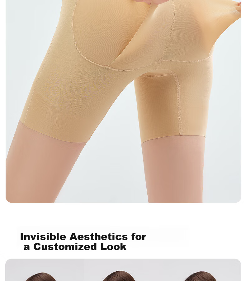 GRACEWELL High Waist Tummy Control Women's Shapewear Pants, Floating Lift, Strong Abdomen Compression, Seamless Hip Lift, Waist Shaping, Postpartum Body Shaping, Nude Color, Size L 11