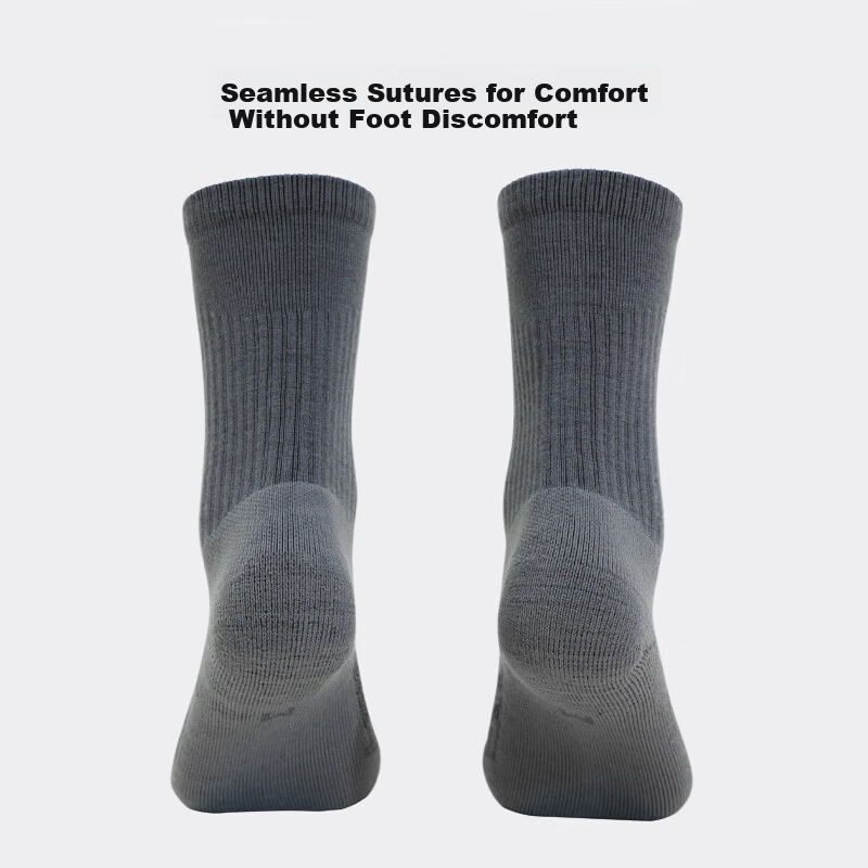 Pioneer Camp Merino Wool Women's Breathable Odor-Resistant Outdoor Windproof Warm Hiking Socks Non-Slip Men's Long Tube Socks