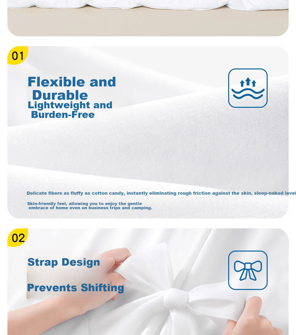 BADIGAO Train Sleeper Disposable Bedding Set 3-Piece Thickened Sleeping Bag for Hard and Soft Sleeper Single Travel Bed Sheet Quilt Cover Pillowcase 11