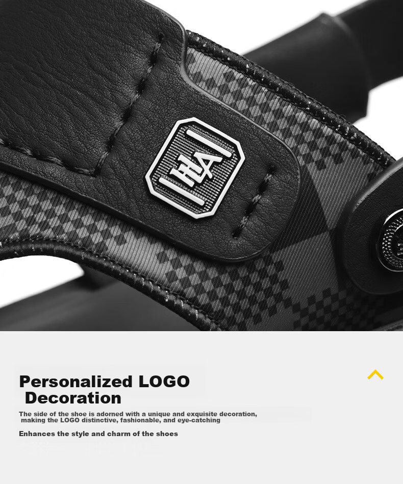 HLA Men's Sandals Comfortable Breathable Beach Shoes Dual-Purpose Slippers T029 Black Size 40 10