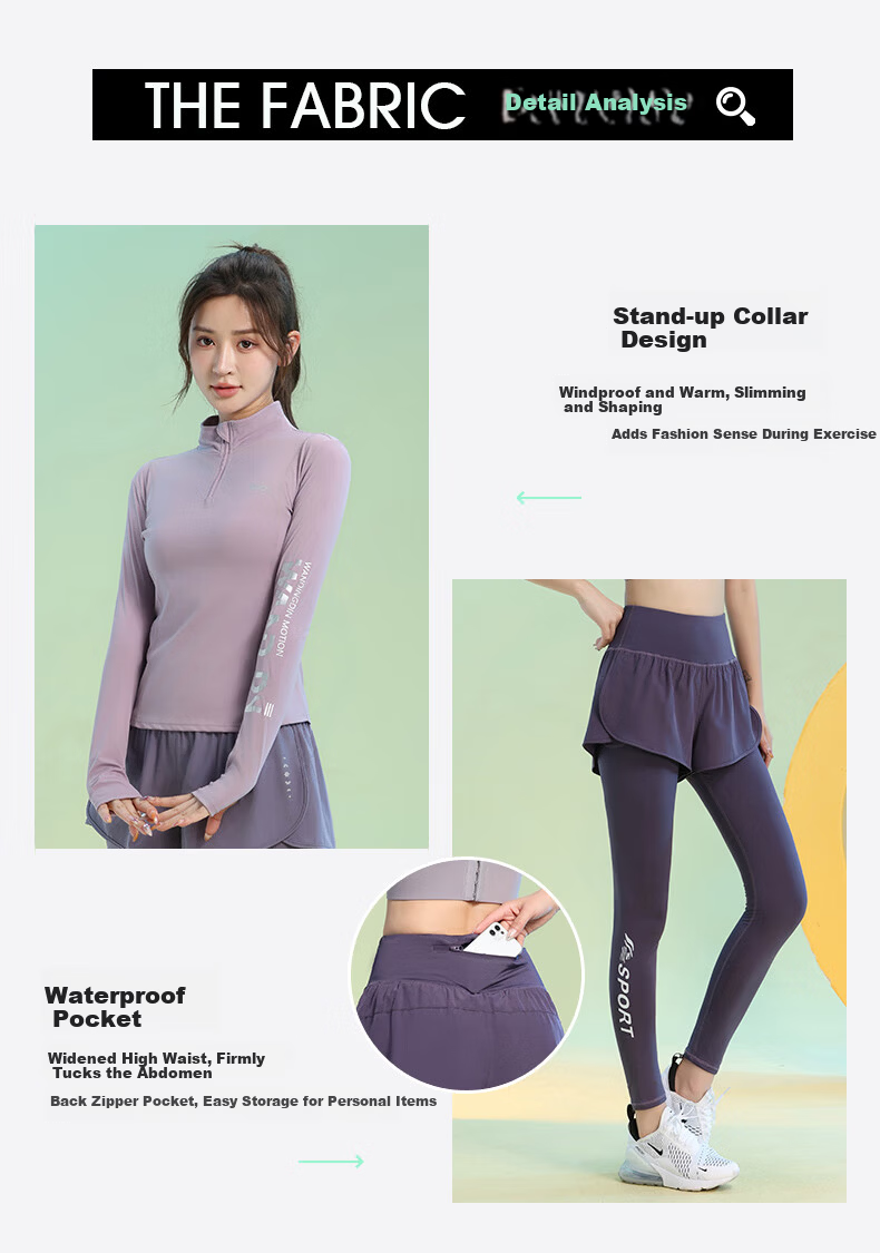 Baisirong Professional Outdoor Morning Running Casual Breathable Quick-Dry Fitness Training Women's Marathon Running Sports Set 2